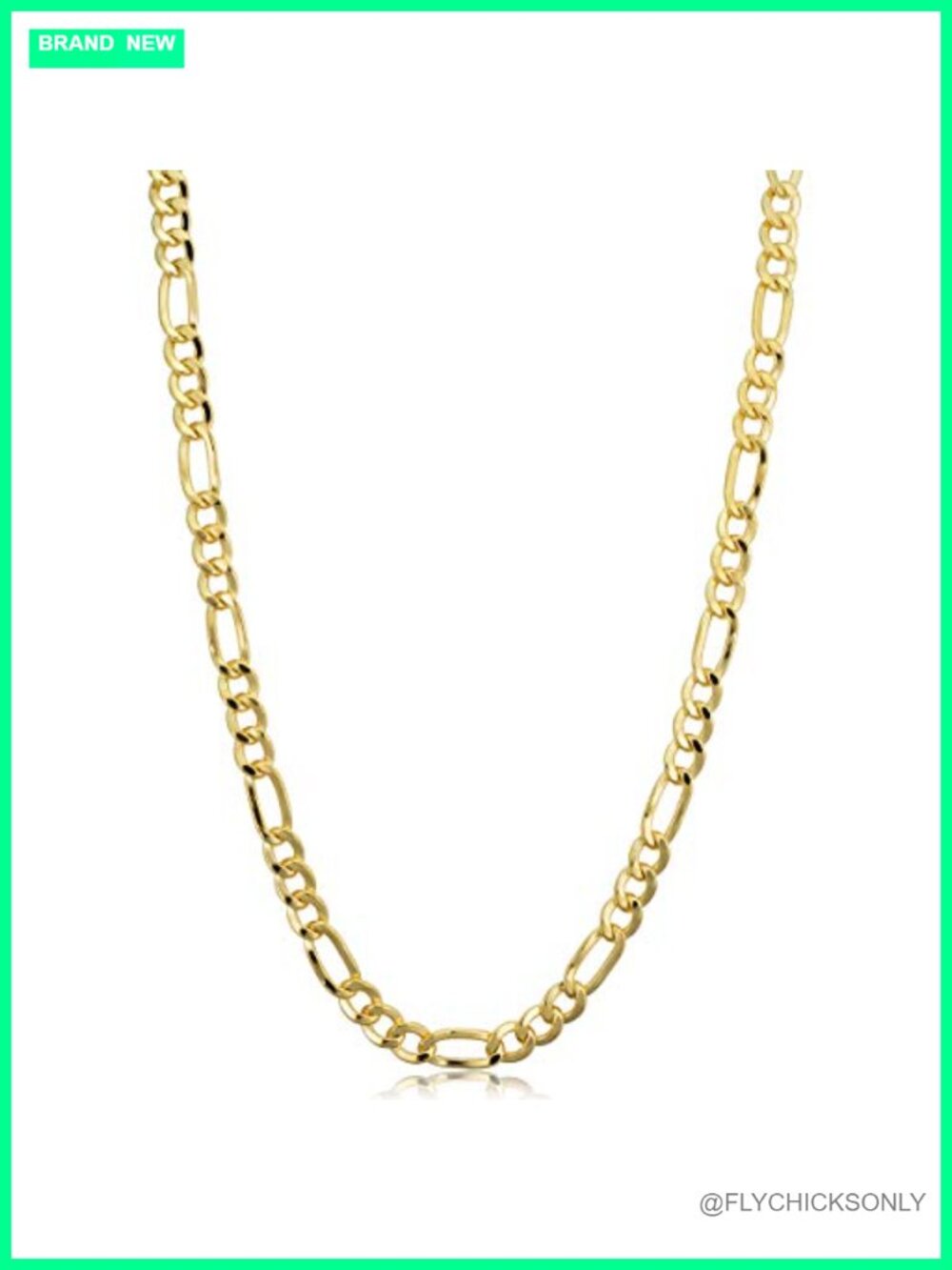 14k Gold Filled Figaro Chain Necklace 4.35mm Lobster Clasp 18"